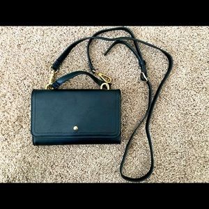 Sole Society Crossbody Faux Leather Wallet